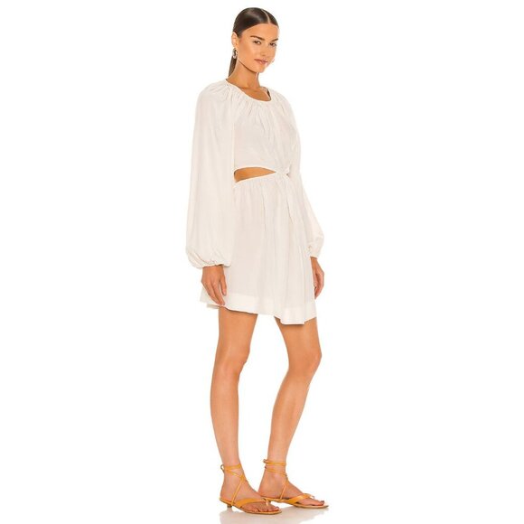 LPA Ivory Allard Long Sleeve Mini Dress Size Large 41266 - Picture 2 of 15